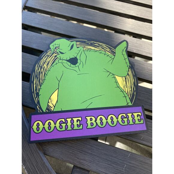 Nightmare Before Christmas Oogie Boogie Halloween Plaque Wooden Sign Decor Art - Picture 6 of 6